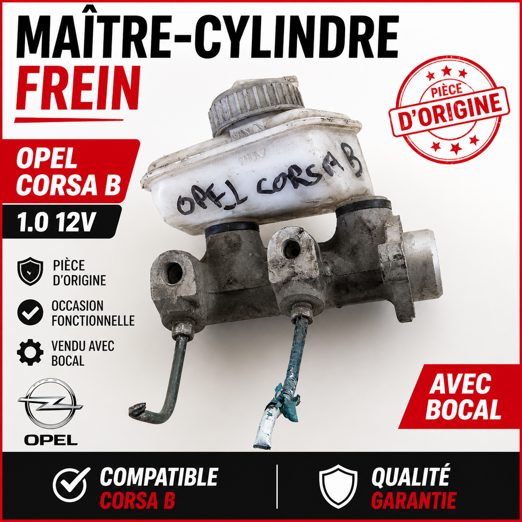 MAÎTRE CYLINDRE FREIN OPEL CORSA B 1.0 12V + RÉSERVOIR ORIGINE