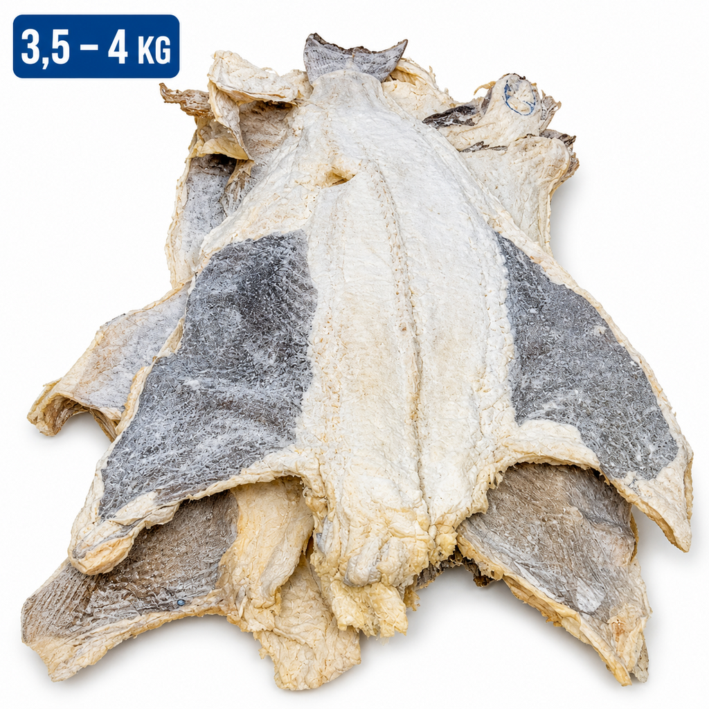 Morue Salée Bacalhau Feuille 3,5 à 4 kg – Qualité Supérieure – Séchée Traditionn