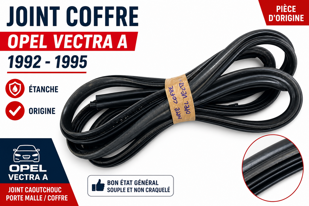 JOINT CAOUTCHOUC PORTE MALLE OPEL VECTRA A 1992 → 1995 COFFRE ÉTANCHÉITÉ