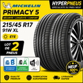 Lot de 2 Pneus MICHELIN Primacy 5 215/45 R17 91W XL Été Neufs Premium