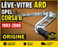 MÉCANISME LÈVE-VITRE AR DROIT OPEL CORSA B 1993-2000 MANUEL ORIGINE