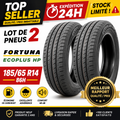LOT DE 2 PNEUS 185/65 R14 86H FORTUNA ECOPLUS HP – ÉTÉ – ADHÉRENCE + ÉCONOMIE 🔥