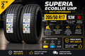 LOT DE 2 PNEUS 205/50 R17 93W XL SUPERIA ECOBLUE UHP – NEUFS – ÉTÉ – HAUTE PERFO