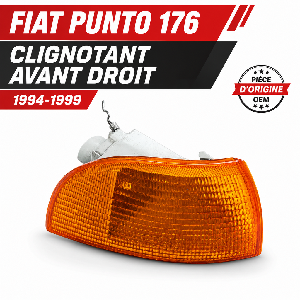 Clignotant Avant Droit FIAT PUNTO 176 1994-1999 Orange OEM Feu Indicateur