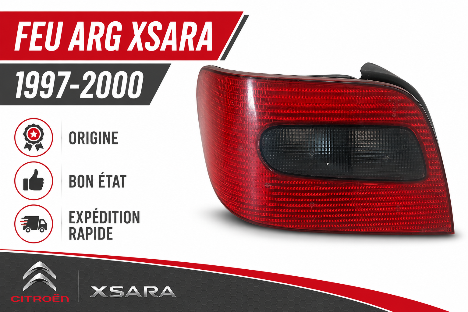Feu Arrière Gauche CITROËN XSARA Phase 1 1997-2000 ARG Stop Origine OEM