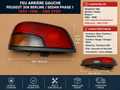 🚨 FEU ARRIÈRE GAUCHE PEUGEOT 306 BERLINE / SEDAN PHASE 1 1993–1996 – ARG STOP