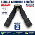 BOUCLE CEINTURE ARRIÈRE CENTRALE OPEL CORSA B 90359919B ORIGINE GM DOUBLE ATTACH