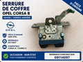 Serrure de Coffre Opel Corsa B 09114097 Hayon Verrou Arrière Origine
