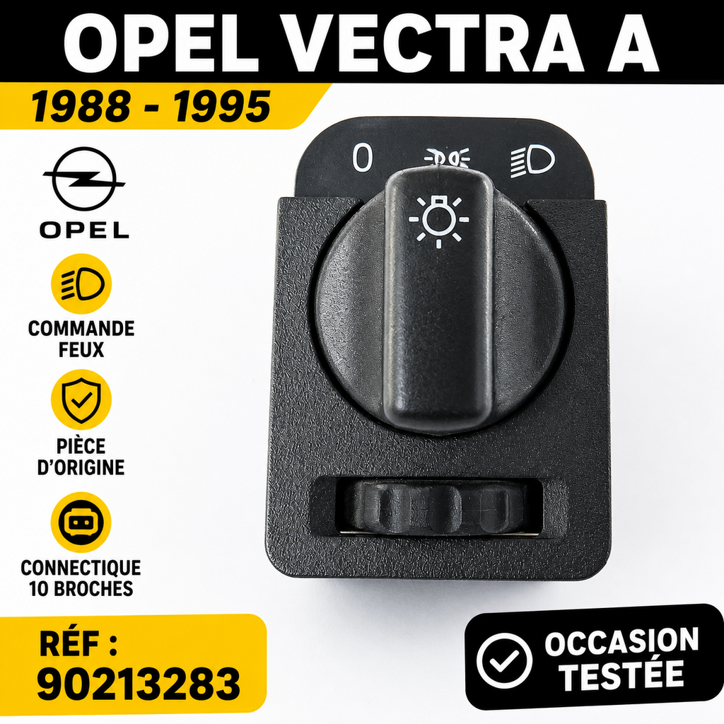 Commande de Feux OPEL VECTRA A 1988-1995 – Interrupteur Phare Tableau Bord –