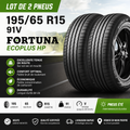 🔥 LOT 2 PNEUS 195/65 R15 91V FORTUNA ECOPLUS HP NEUFS ÉTÉ QUALITÉ PRIX 🔥