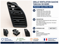 Grille Ventilation Droite Tableau de Bord Peugeot 306 1994-1999 Ref 9607710677