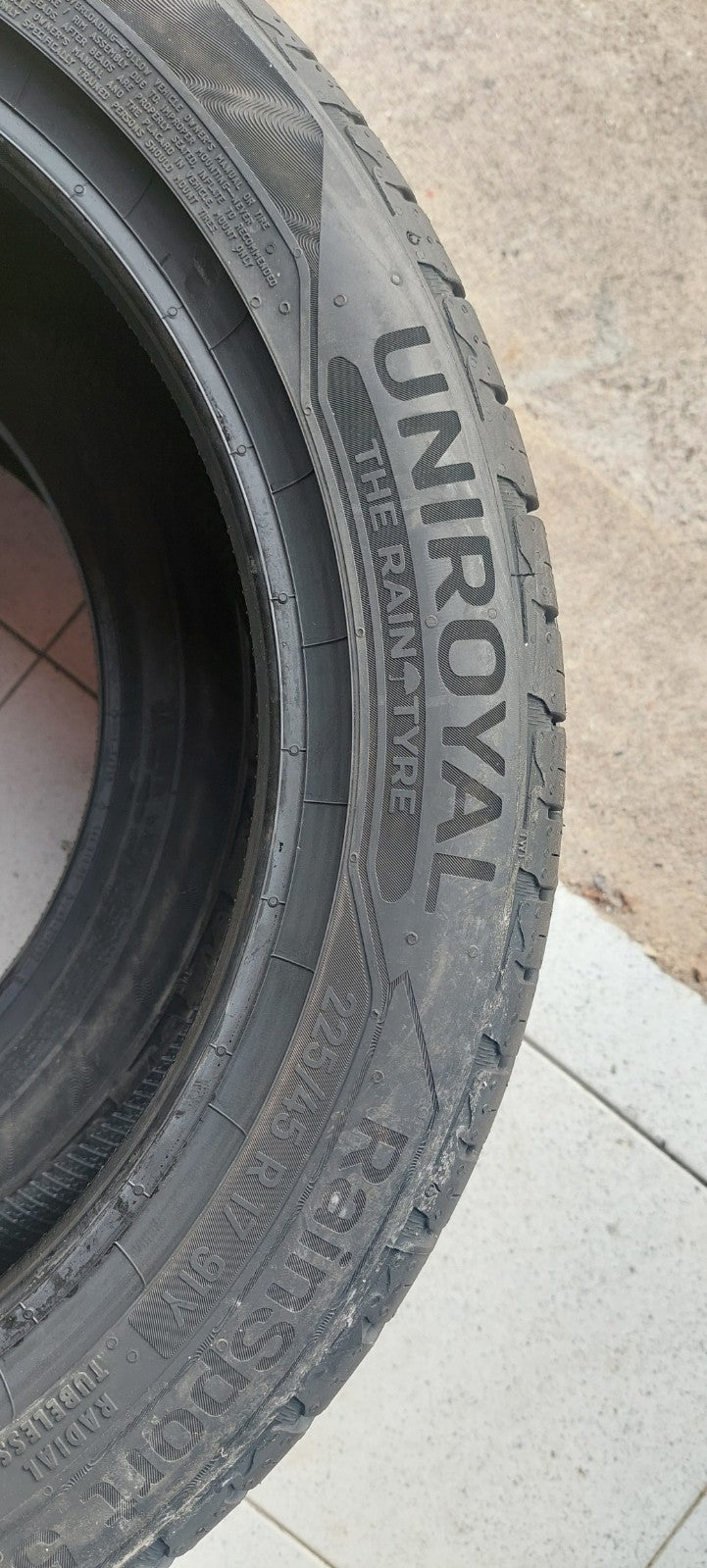 2x PNEUS 225/45 R17 91Y UNIROYAL RAINSPORT 5 NEUFS – ULTRA GRIP PLUIE
