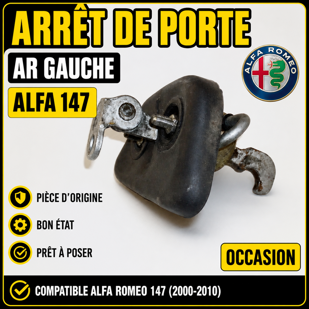 Arrêt de porte AR gauche ALFA ROMEO 147 (2000-2010) Tirant / Limiteur origine