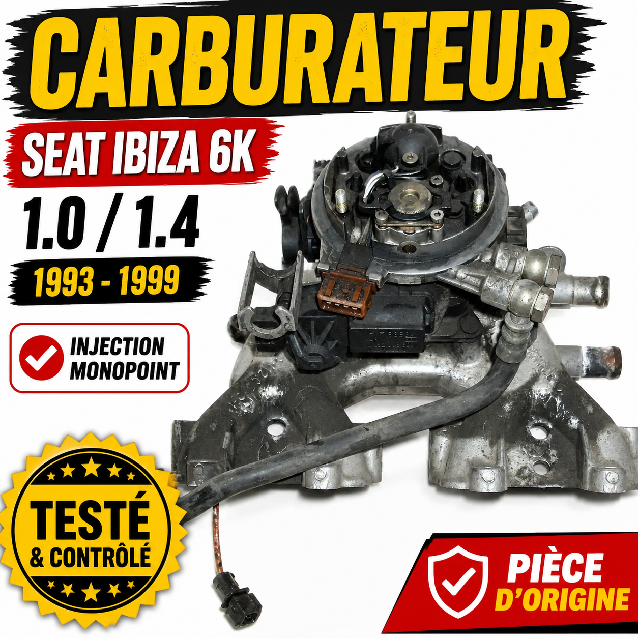 Carburateur Injection Monopoint SEAT Ibiza II 6K1 1.0 1.4 Essence 1993-1999