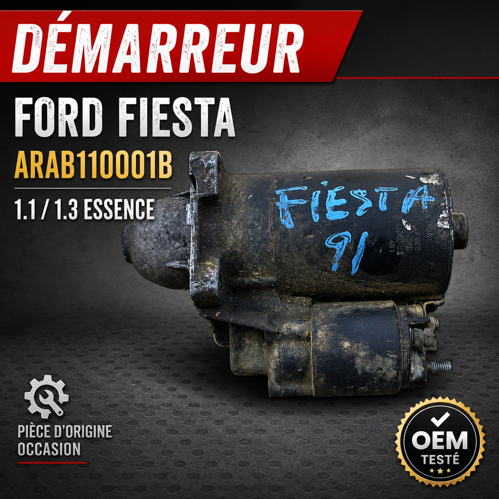 Démarreur ARAB110001B FORD Fiesta III 1.1 1.3 Essence 1989 1995 OEM