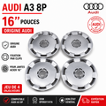 “4 Enjoliveurs Audi A3 8P 16 Pouces 8P0601147A Originaux OEM Jantes Acier”