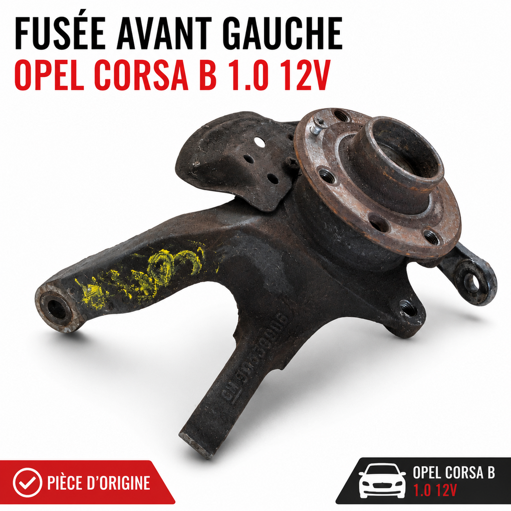 Fusée Avant Gauche OPEL CORSA B 1.0 12V Moyeu Porte-Fusée