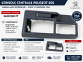 Console centrale Peugeot 605 – habillage intérieur origine PSA 9600298577